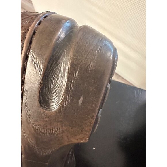 BOC Born Concept Women Peggy brown tooled professional nursing Slip-On Clogs 9.5 - Picture 5 of 16